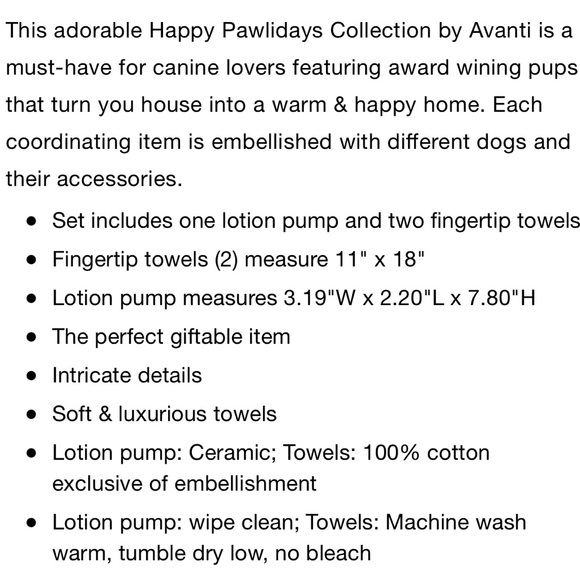 NWT❣️Avanti Happy Pawlidays 3 piece Box Set - Picture 3 of 3